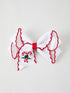 christmas-candy-cane-embroidered-bow-hair-clip Rylee Faith Designs - Sophia's StyleBows-1